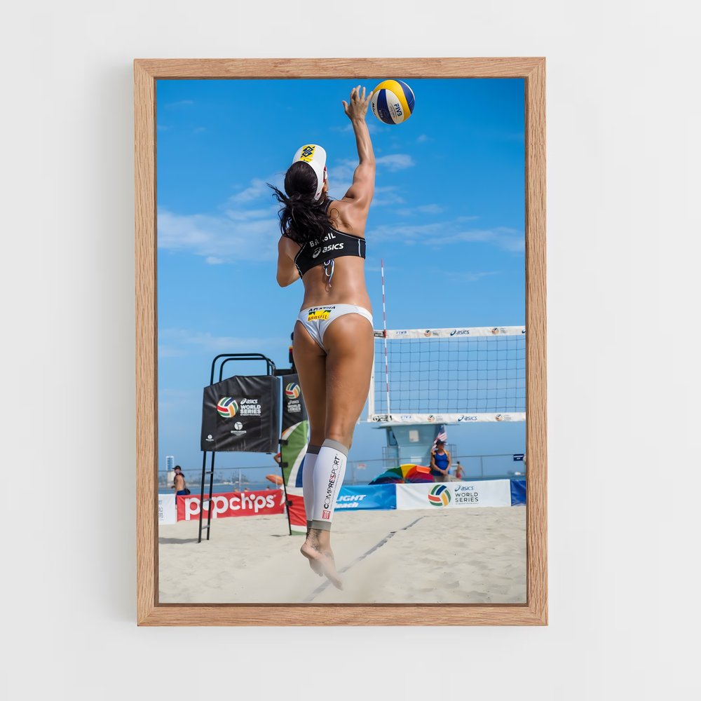Poster Beach Power – affiche Beach-volley (vue 4)